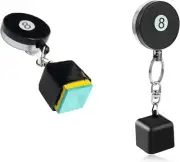 Thin Pool Cue Chalk Holder Retractable Snooker Chalk Bag Retractable Pool Chalk