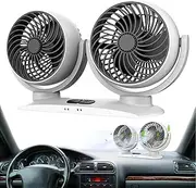 Vehicle Cooling Fan, Electric Vehicle Fan, Fan, Vehicle Fan, Electric Fan, Car Dashboard Fan, 360° Rotation Fan for SUV, RV