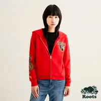 在飛比找momo購物網優惠-【Roots】Roots 女裝-舞龍新春系列 短版連帽外套(