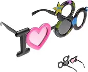 [VALICLUD] Plastic 80s Party Costume Eyeglasses Frames Decorative Glasses for Sunes Lovers
