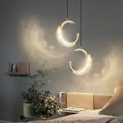 BAMDECOR Pendant Lamp Small LED Metal Hanging Light with Adjustable Color Crystal Chandelier Moderno Style Pendant Light Fixtures Lighting Fixtures