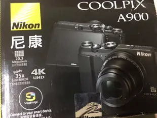 現貨 Nikon COOLPIX A900類單眼相機 黑色 35倍光學變焦 4K攝影
