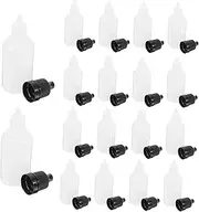Luxshiny 50pcs Small Refillable Dropper Bottles Portable Leakproof Containers for Essential Oils Eye Drops and Ink for Travel Use