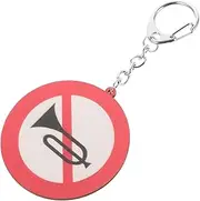 ADOCARN Vintage Traffic Sign Keychain Pendant Creative Backpack Keyring for Bags Purses and Decor Lightweight Unique present Idea for Fashion Enthusiasts