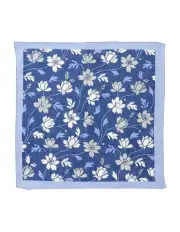 [Dom Bagnato] Floreale Semplice Linen Pochette in Blue