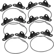 Toyvian 6 Pack Furniture Holders Anti-tip Straps for Bookshelves Cabinets Wardrobes Baby Proofing Straps Wall Mount Braces for Child Safety