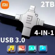XIAOMI 4 in1 Type-C OTG USB Flash Drive 1TB 3.0 Pen drive USB Iphone Android PC