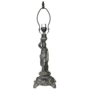 Poseidon Lamp Base, Antiq.Bronze Finish/Gold Highlts, Nicely Weighted, 21" Tall