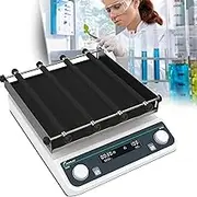 Digital Orbital Shaker, Laboratory Digital Display Multi-Purpose Horizontal Swing Oscillator with Adjustable Speed and Timing Function, Flat Rubber Mat Platform, OS-20Pro
