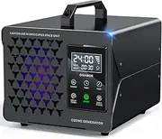 ONAMOR Digital Ozone Generator Odor Eliminator 10,0000mg, Adjustable O3 & Schedule Timing, Ozone Machine Odor Removal for Home/Car/Smoke/Pet Room, Black