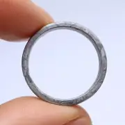 Meteorite Ring,SIZE(US 8 ),Muonionalusta meteorite carved ring AB205