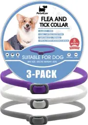 Pets4Luv Flea and Tick Collar for Dogs, Natural Flea and Tick Prevention for Dog
