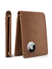 Men's Wallet Leather RFID with Air Tag Slot