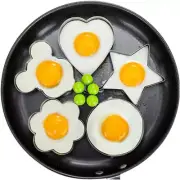5PCS Stainless Steel Fried Egg Pancake Shaper Mold Mould Frying Egg Cooking Tool