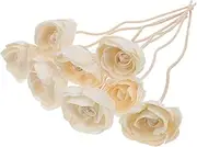 GLEAVI 8Pcs Natural Aromatherapy Rattan Sticks with Flowers for Home Decor Fragrance Diffuser Sticks Handmade Scented Sticks for Aroma Diffuser Air