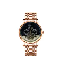 在飛比找蝦皮購物優惠-Derick 德理克 男手錶 指針式 機械錶 鏤空 金屬錶款