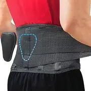 (S (Belly: 70cm - 100cm ), Black) - Back Support Belt by Sparthos - Relief for Back Pain, Herniated Disc, Sciatica, Scoliosis and more - Breathable Mesh Design with Lumbar Pad - Adjustable Support Straps - Lower Back Brace [S]