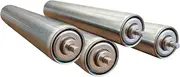 Conveyor Rollers With A Length Of 33in/84cm, Stainless Steel Rolls With A Diameter Of 5cm/2in, Ideal For Conveyor Systems, Rolls For Woodworking, Output Table Saw Rolls(TOTAL LENGTH 640mm/25.2in)