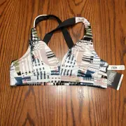 NWT Victoria's Secret Sport Bra Cross-back Bralette City Scape Multicolor