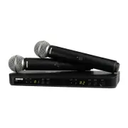 Shure BLX288-SM58 H10 Frequency Band Wireless Dual Microphone System Silver