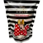 Disney Minnie Mouse Bath Bombs 7 PIECE PEACH STRAWBERRY SCENTED BAG - NEW
