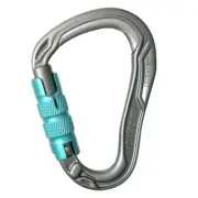 Edelrid HMS Bulletproof Triple Triact-Lock Aluminum Carabiner - Gray