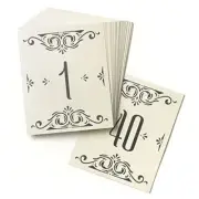 Hortense B. Hewitt Wedding Wedding Charming Vintage Table Cards, Numbers 1 to 40