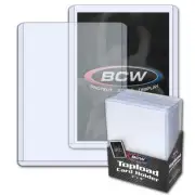 1 Case (1000) BCW 3 x 4 Toploader Sports Card Holders 12 mil Standard Size