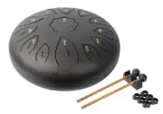 MANO PERCUSSION Black 12" Tongue Drum. Black.