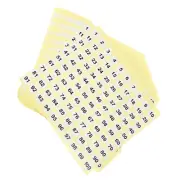 Round Number Stickers (15mm/0.59") 15Sheet, Coated Paper Number 1-100 Self