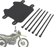 Motorcycle License Plate Mount - Motorcycle Tag Mount Plate Frame with Adjustable Strap,Decorative License Holder Mounting Bracket for Daily Riding Cycling