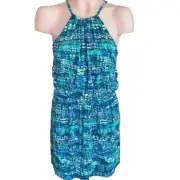 Cynthia Rowley Soft Knit Halter Print Jersey Dress XL - NWT