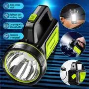1200000LM LED Flashlight Searchlight Super Bright Torch USB Rechargeable Lamp
