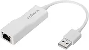 EDiMAX USB 2.0 Fast Ethernet LAN Adapter, USB to RJ45 100Mbps Network LAN Converter, Plug and Play, Windows, MacBook Pro/Air and More, EU-4208, White