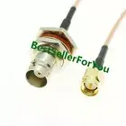 RG316 Cable BNC Female Bulkhead Jack To SMA Male Plug Straight Pigtail Jumper