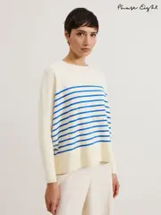 Phase Eight Blue Sadie Stripe Jumper (F41862) | $182