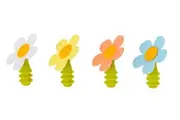 Vigar: Flower Power Silicone Bottle Stopper (Assorted)