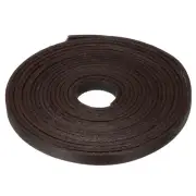 3.3 Yards 6mm Vintage Flat Leather Cord, Leather Strips for DIY Crafts Coffee