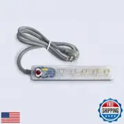 Clamper Power Strip 5-Outlet 4ft Extension Cord, Short Circuit Protection, Su