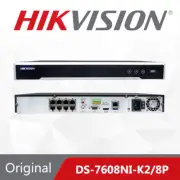 Original Hikvision 4K 8MP 8CH 8 POE NVR 2SATA network recorder DS-7608NI-K2/8P