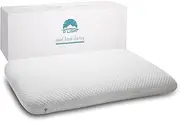 Dlight Bedding Slim 3.2" Memory Foam Full Pillow-Thin, Flat, Soft Yet Supportative for Belly, Back& Stomach Sleepers