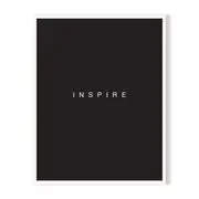 Inspire Framed Wall Art - White