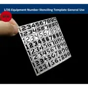 1/35 Equipment Number Stenciling Template General Use Model Building Tool AJ0025