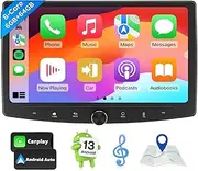 Eonon 10.1 Inch Android 13 Car Stereo Double DIN 6+64GB 4G LTE CarPlay Android Car MirrorLink Bluetooth DSP USB SWC Support OBDII DAB+ Reversing Camera Head Unit UA13SK-PLUS