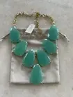 NEW Kendra Scott Chalcedony Green HARLOW Gold Statement Necklace Color $195