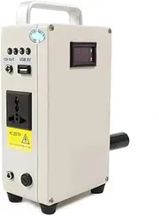 150W Outdoor Emergency Generator, Portable Hand Crank Generator,110v /220v DC12V USB 5V Small Power Supply,for Outdoor Travel Camping Survival Activities(Size:AC110V)