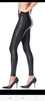 LOT of 13 New Spanx 2437T High Waist Faux Leather Black Leggings Various Sizes
