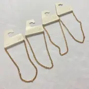 NWT A New Day Gold Tone Soft Thin Chain Necklace Fashion Jewelry - Lot of 4