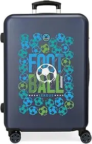 [ROLL ROAD] Joumma GOL Medium Suitcase Blue 46x65x23 cm Rigid 3 kg Combination Lock Side ABS 3 kg 56LExtensible, Blue, One Size, Medium Suitcase