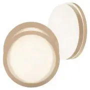 8" 12" Wood Panels Board, 2 Set Unfinished Round Wood Canvas Boards